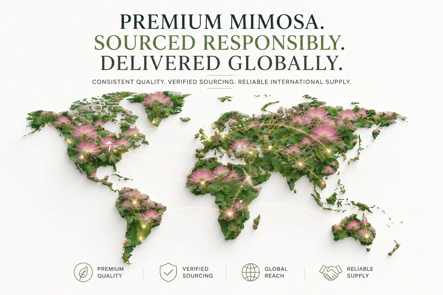 Global sourcing of premium botanical ingredients for wholesale supply